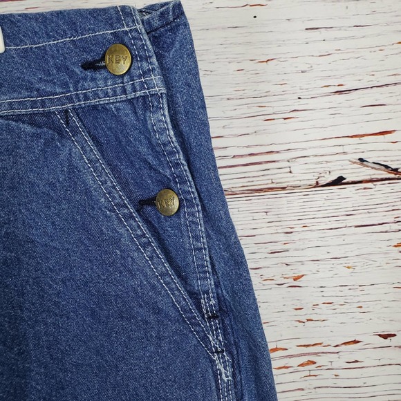 Key Men's Blue Denim Bib Overall - Picture 5 of 12